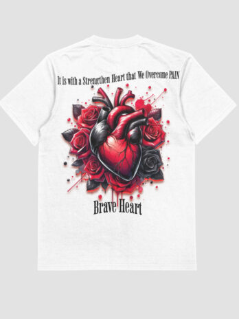 “White” Brave Heart T-shirt