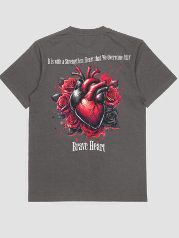 “Dark Gray” Brave Heart T-shirt