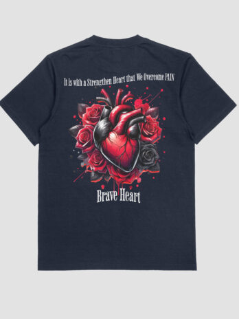 “Dark Blue” Brave Heart T-shirt