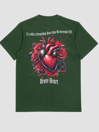 “Dark Green” Brave Heart T-shirt